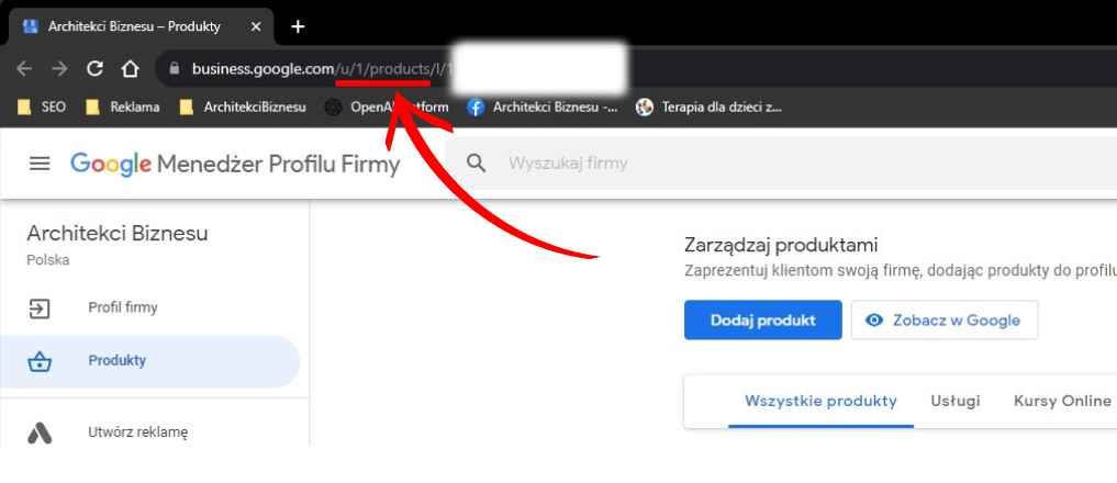 Odblokowanie stronę business.site-url