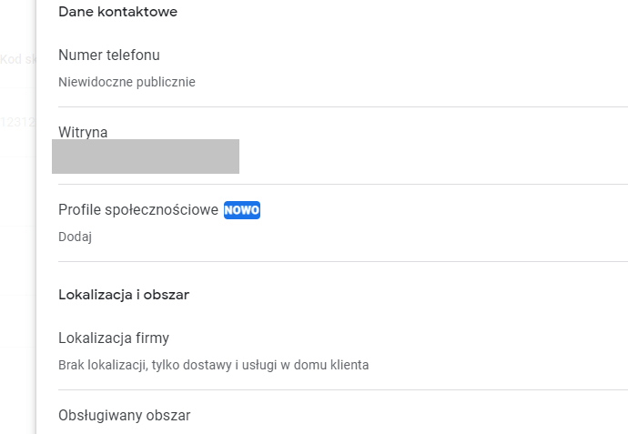 Profile społecznościowe - profil firmy Google