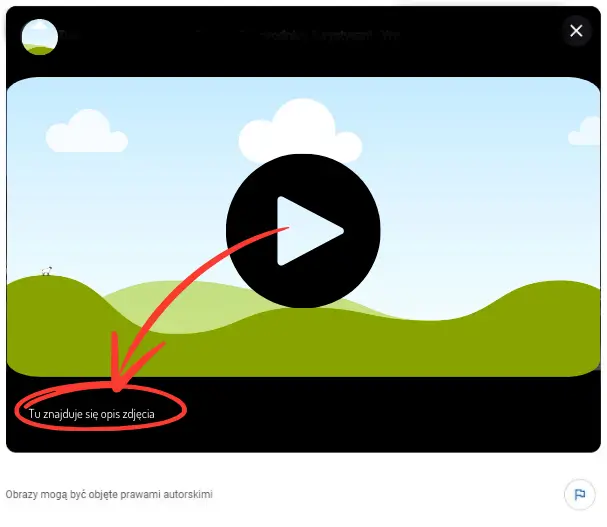 Gdzie wyświetla się opis filmu i zdjęcia w wizytówce Google