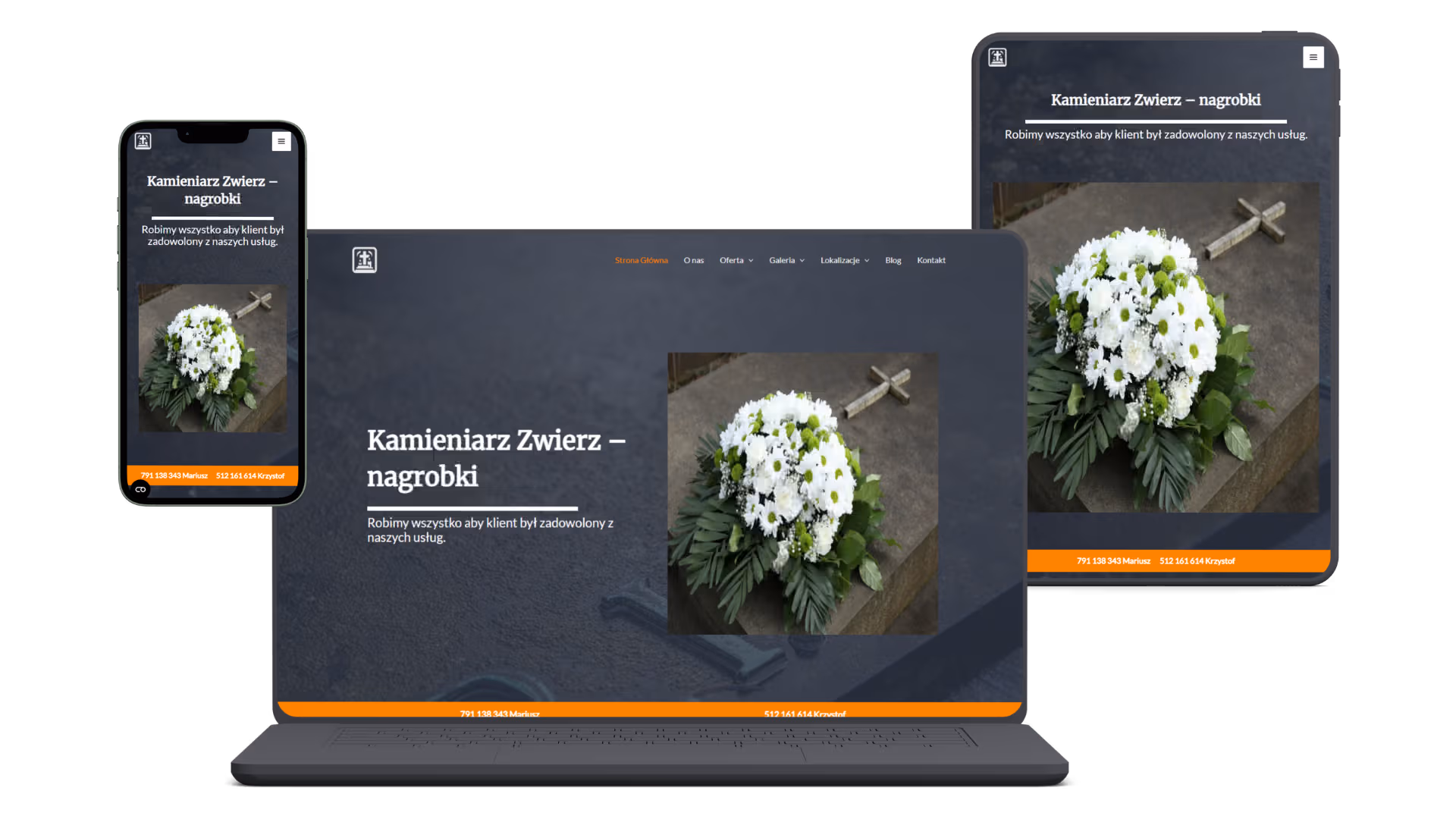 Kamieniarstwo Zwierz - Strona WWW - desktop