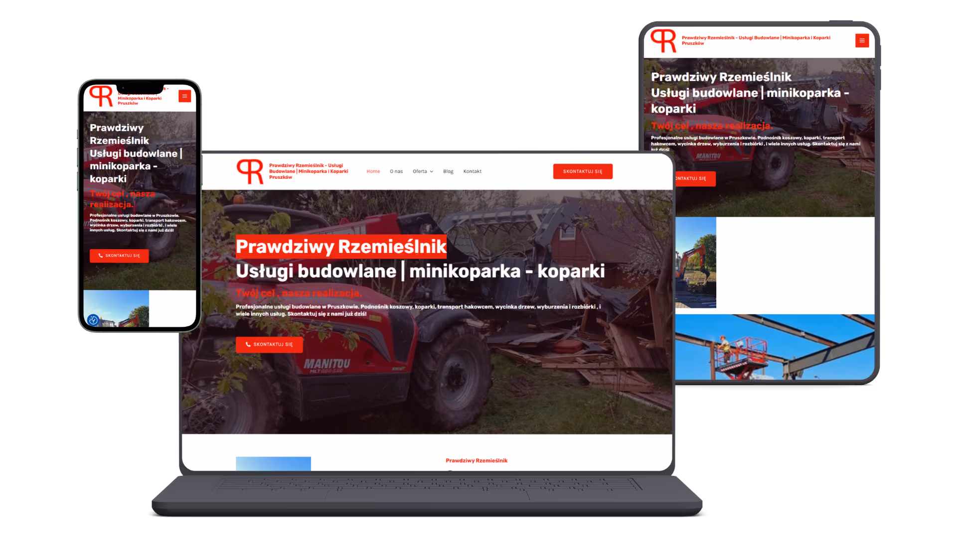 Prawdziwy Rzemieślnik - Strona WWW - desktop