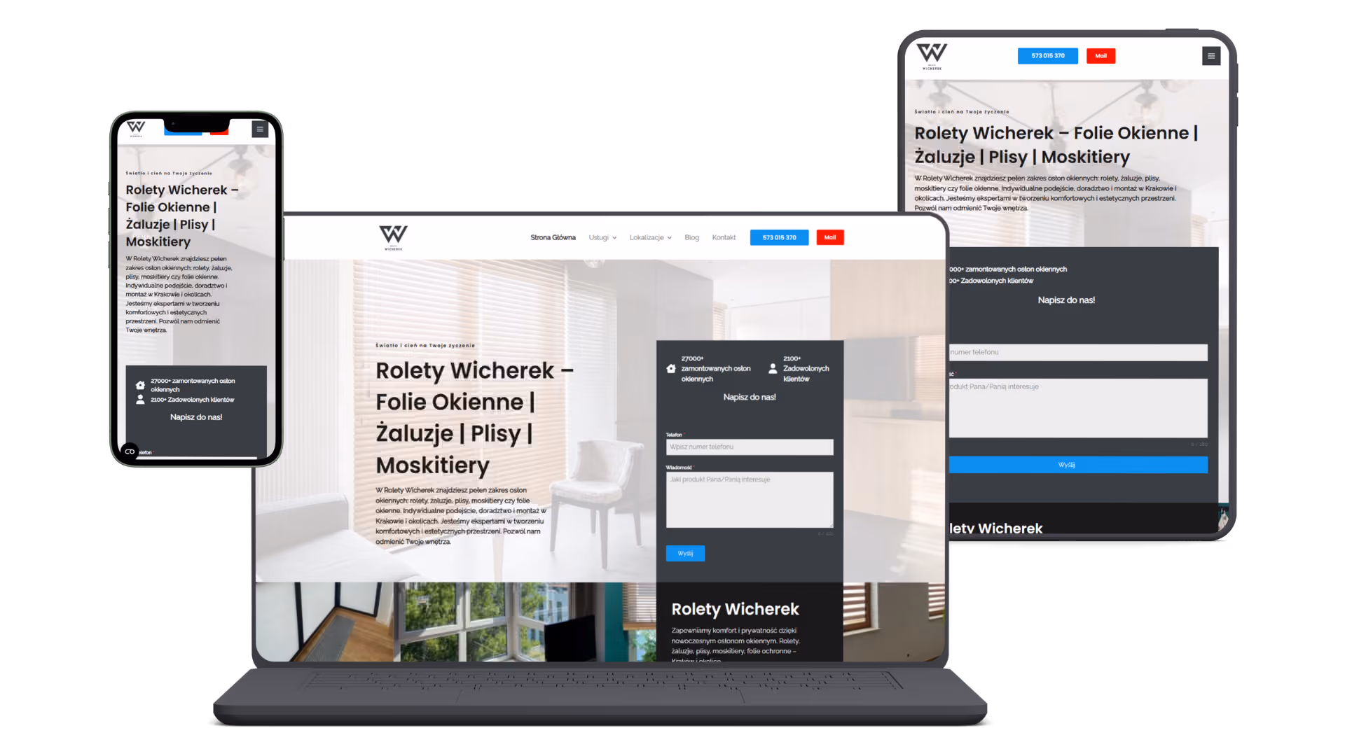 ROLETY Wicherek - Strona WWW - desktop