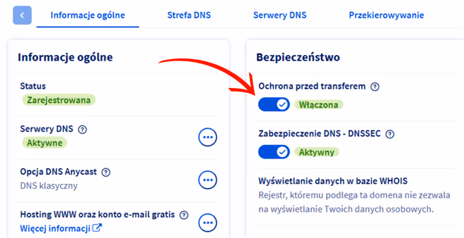 Uzyskanie kodu AuthInfo z OVH