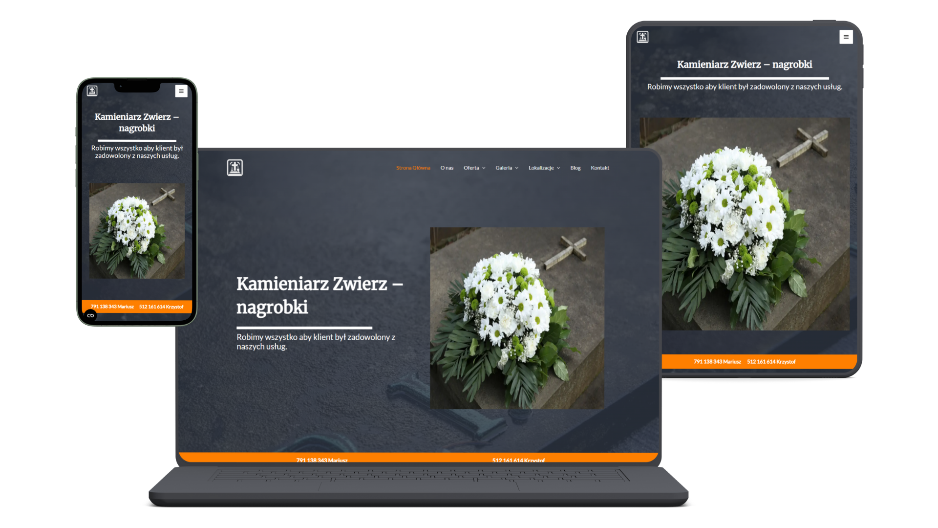 Nasze realizacje - podgląd stron WWW kamieniarstwo-zwierz.pl