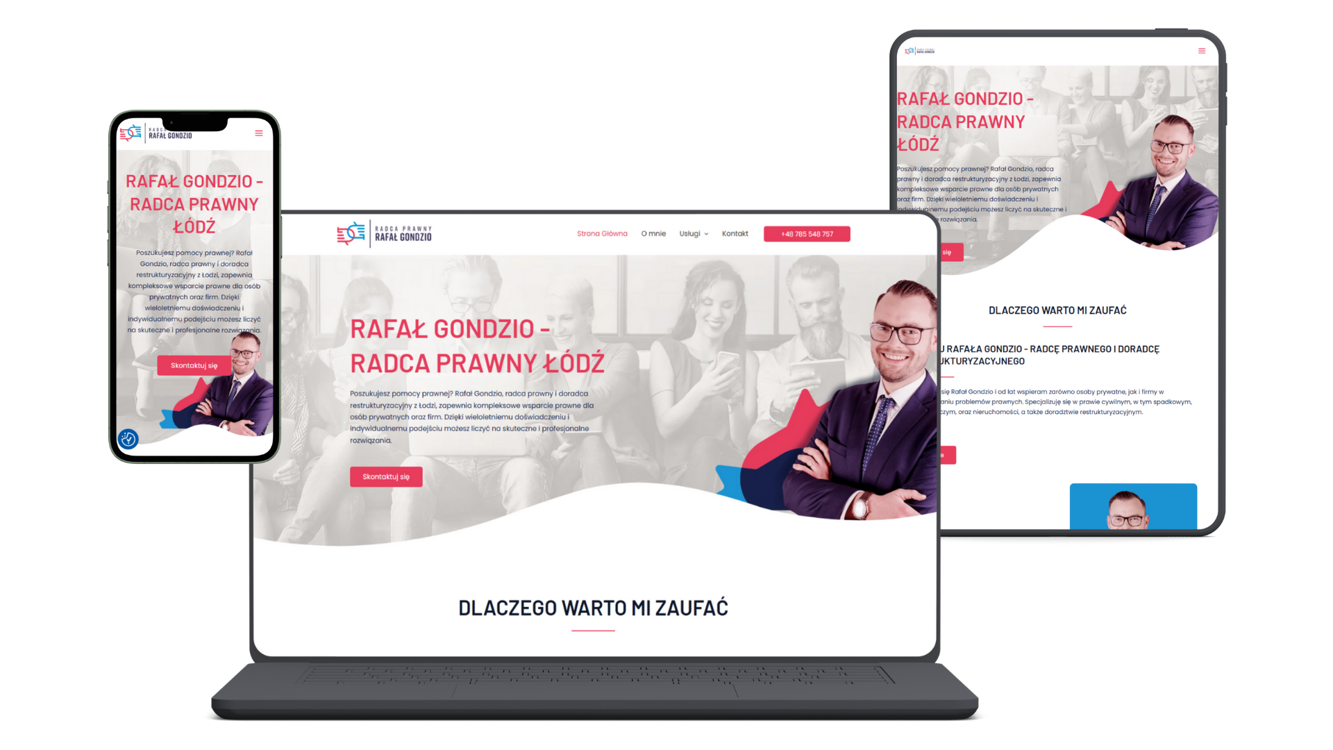 Nasze realizacje - podgląd stron WWW rafalgondzio.pl
